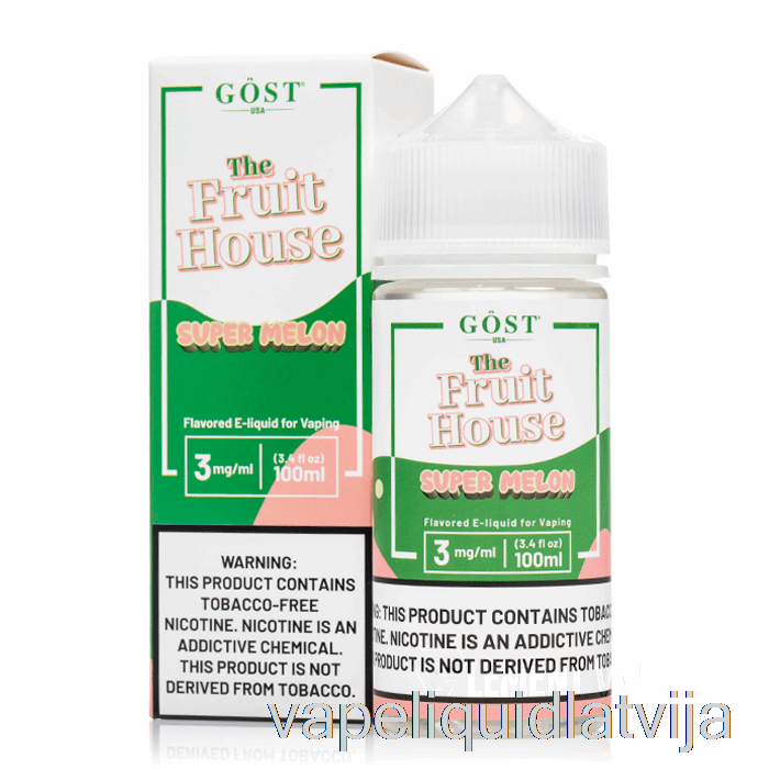 Super Melone - The Fruit House - Gost Vapor - 100ml 0mg Vape šķidrums